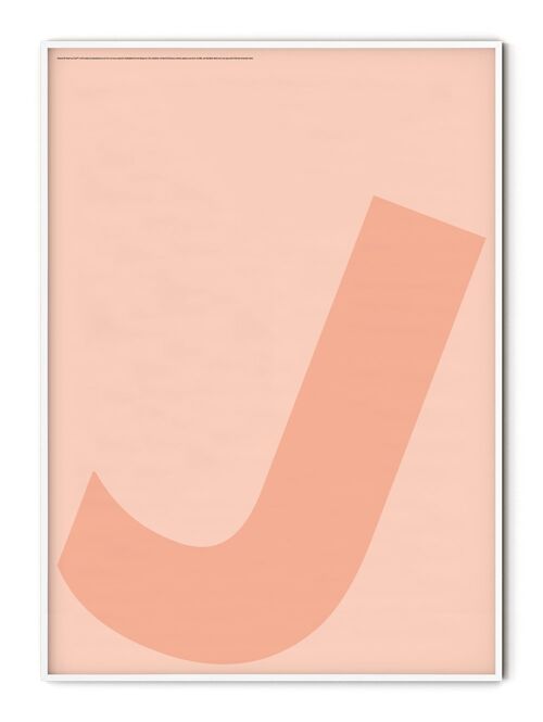 Letter J Poster - 30x40 cm