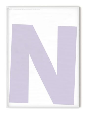 Affiche Lettre N - 50x70 cm