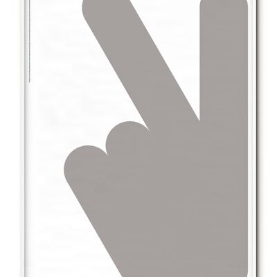 Peace Hand Poster - 30x40 cm