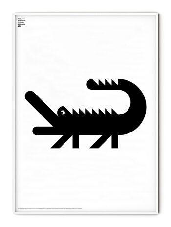 Affiche Animal Alligator - 21x30 cm