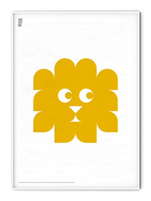 Animal Lion Poster - 21x30 cm