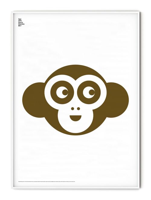 Animal Monkey Poster - 21x30 cm