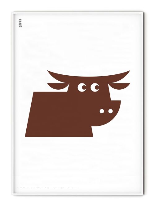 Animal Yak Poster - 21x30 cm