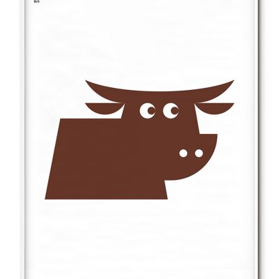 Tier Yak Poster - 21x30 cm