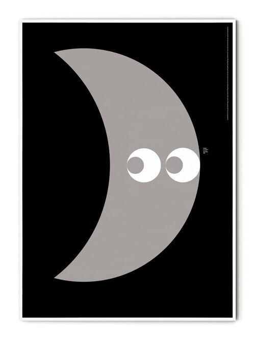 Basic Moon Poster - 21x30 cm