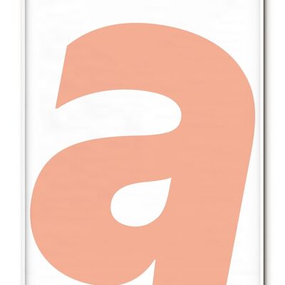 Letter A Poster - 21x30 cm