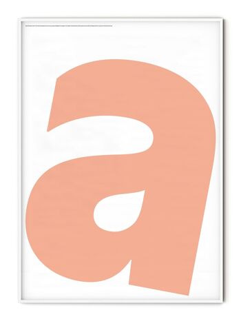 Affiche Lettre A - 21x30 cm