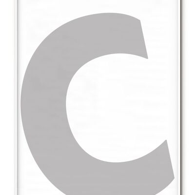 Letter C Poster - 21x30 cm