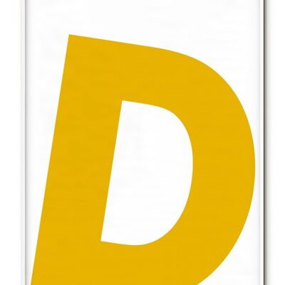 Letter D Poster - 21x30 cm