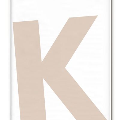 Buchstabe K Poster - 21x30 cm