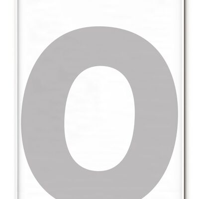 Letter O Poster - 21x30 cm
