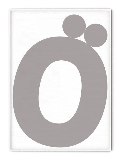 Letter Ã– Poster - 21x30 cm