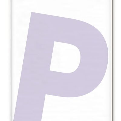 Letter P Poster - 21x30 cm