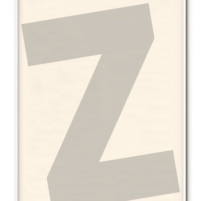 Buchstabe Z Poster - 21x30 cm