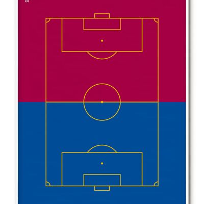 Affiche Football Sportif - 21x30 cm