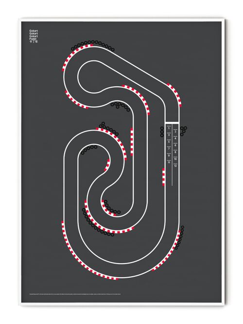 Sport Gokart Poster - 21x30 cm