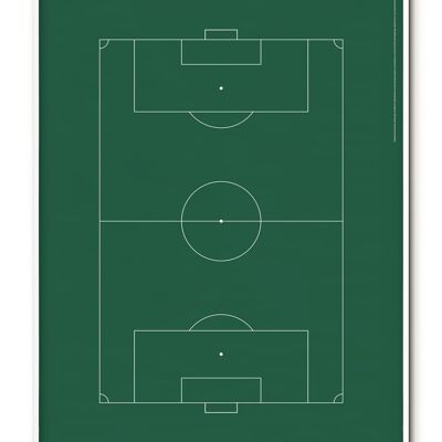 Poster Campo da Calcio Sportivo - 50x70 cm