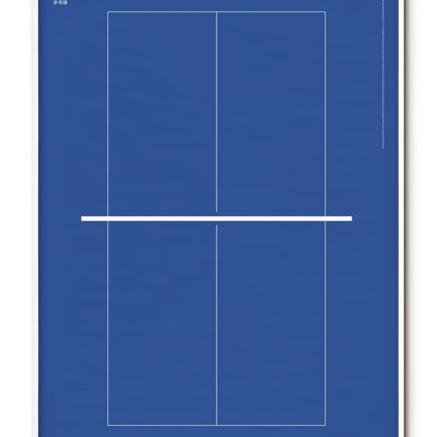 Póster de tenis de mesa deportivo - 21x30 cm