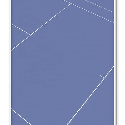 Póster con detalle de cancha de tenis deportiva - 50x70 cm