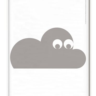Übersetztes Wolkenposter - 50x70 cm