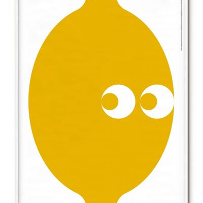 Übersetztes gelbes Poster (Zitrone) - 50x70 cm