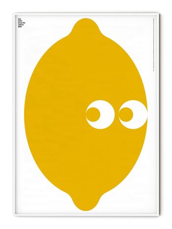 Affiche Jaune Traduite (Citron) - 50x70 cm
