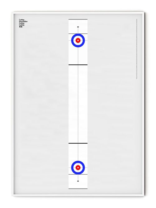 Sport Curling Poster - 30x40 cm