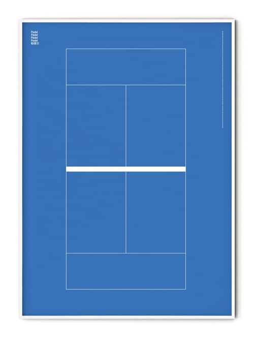 Sport Padel Poster - 30x40 cm