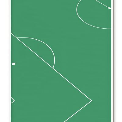 Sport Soccer Field Detail Poster - 30x40 cm