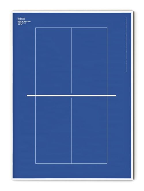 Sport Table Tennis Poster - 30x40 cm
