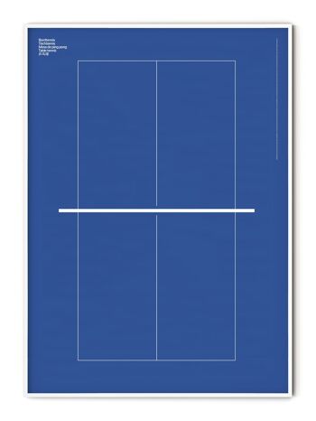 Affiche Sport Tennis de Table - 30x40 cm