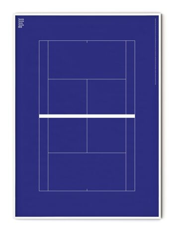 Affiche Sport Tennis Court - 30x40 cm