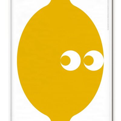 Translated Yellow Poster (Lemon) - 30x40 cm