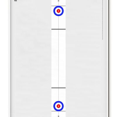 Affiche de curling sportif - 21x30 cm
