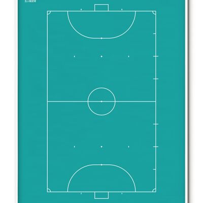 Póster de fútbol sala deportivo - 50x70 cm