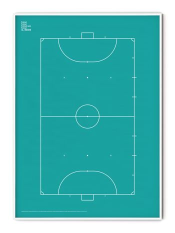 Affiche Sport Futsal - 50x70 cm