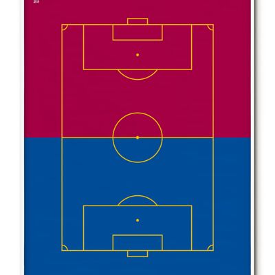 Póster de fútbol deportivo - 50x70 cm