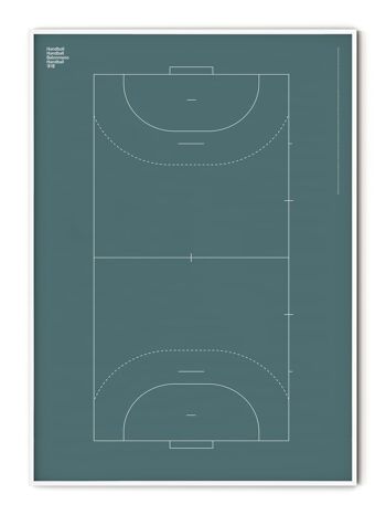 Affiche Sport Handball - 21x30 cm