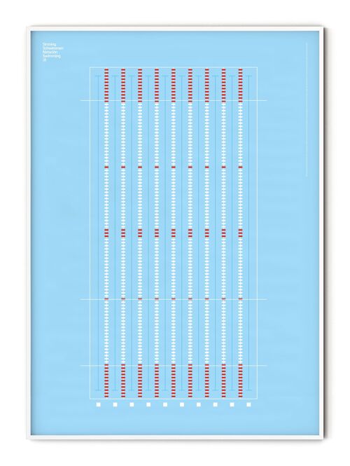 Sport Swimming Poster - 21x30 cm