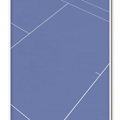 Sport Tennis Court Detail Poster - 21x30 cm