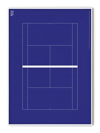 Affiche Sport Tennis Court - 21x30 cm