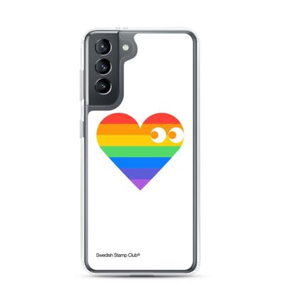 Funda Samsung - Corazón arcoíris