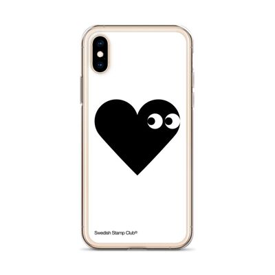 Custodia per iPhone - Cuore nero