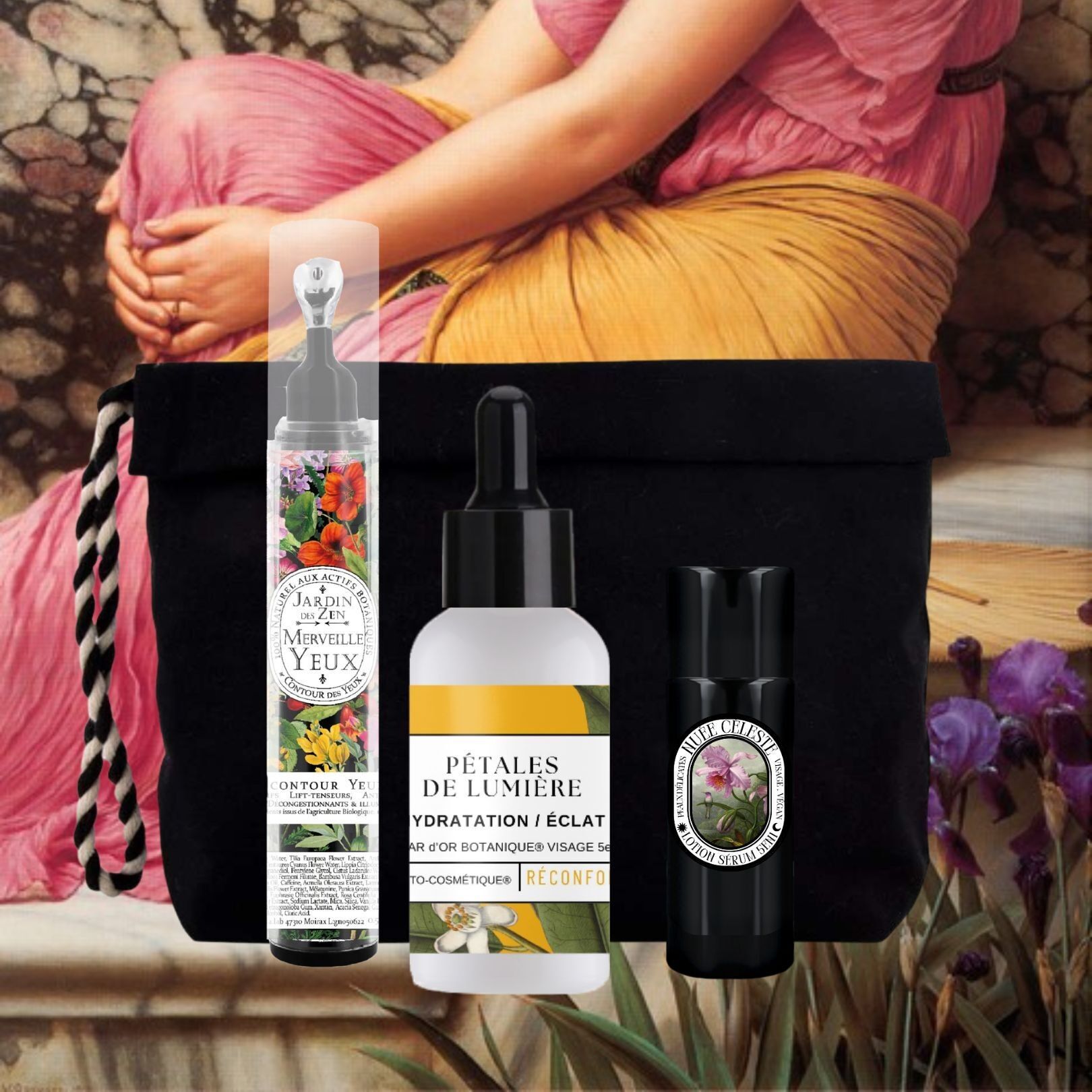 Radiance Light Box: Duo Nectar d'Or Botanique® Petal of Light (trattamento 5 in 1) e il suo contorno occhi