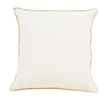 Coussin blanc 45x45cm 100% Lin lavé APOTHECA 2