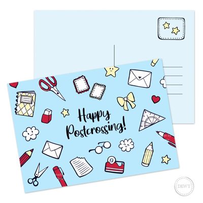 A6 postkaart - Happy Postcrossing