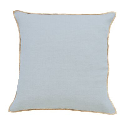 Coussin bleu stone 45x45cm 100% Lin Lavé