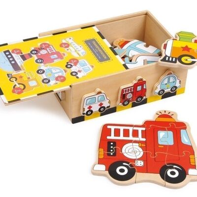 Puzzle Box Vehicles | Jigsaw Puzzles | Wood