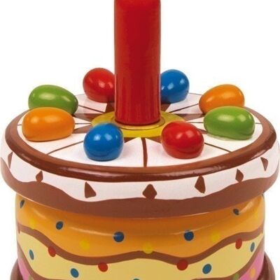 Torta de cumpleaños con caja de música
