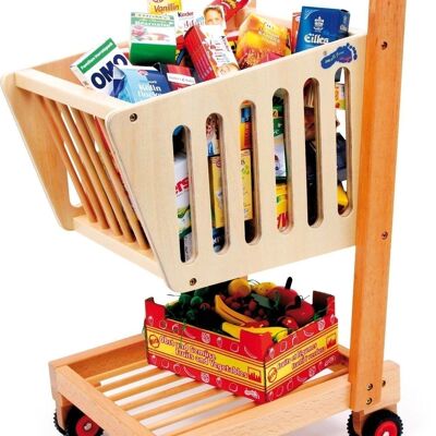 Shopping trolley, natural | roleplay toy